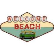 Clayre & Eef Wanddecoratie 49x27 cm Groen Rood Metaal