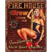 Clayre & Eef Tekstbord 20x25 cm Rood IJzer