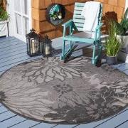 Floral Outdoor - Buitenkleed Tuin - Rond - Weerbestendig Vloerkleed - ...