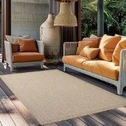 Solid Tuin - Buitenkleed - Indoor & Outdoor - Laagpolig Effen - Beige-...