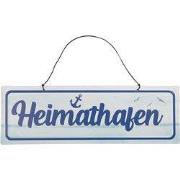 Clayre & Eef Tekstbord 30x10 cm Wit Metaal