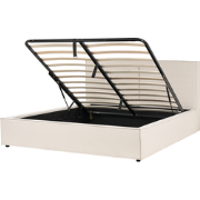 MOISSAC - Bed - Beige - 180 x 200 cm - Polyester