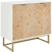 ALASKA - Dressoir - Lichtbruin/Wit - Hout