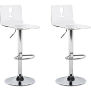 BUSAN - Barkruk verstelbaar - Wit - Acryl