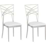 GIRARD - Eetkamerstoel - Zilver - Metaal