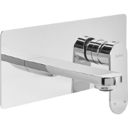 CHUNGARA - Wandgemonteerde mengkraan - Zilver - Messing