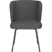 Eetkamerstoel Grijs Stof - Zithoogte 45cm - Stan