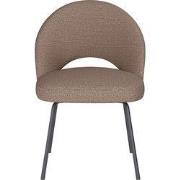 Eetkamerstoel Taupe Stof - Zithoogte 45cm - Mick
