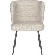 Eetkamerstoel Off White Stof - Zithoogte 45cm - Stan