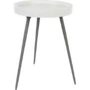 Bijzettafel Wit Marmer - 33x33x45cm - Karrara