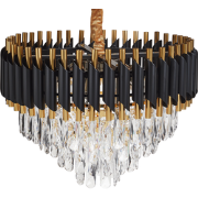 ABELLAS - Kroonluchter - Goud/Zwart - Metaal