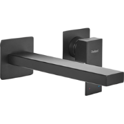 ANTOFAGASTA - Wandgemonteerde mengkraan - Zwart - Messing