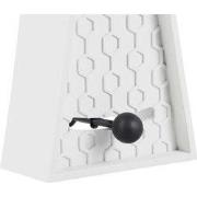 Tafelklok Honeycomb Pendulum - Beton - Wit