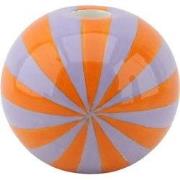 Candle holder - Flower Vase Swirl- Orange/Lilac - 10x10x10cm
