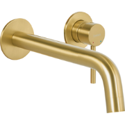 TRAFUL - Wandgemonteerde mengkraan - Goud - Messing