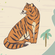 Wereldkaart met dieren - Kinderbehang - 194,8 cm x 280 cm - Walloha