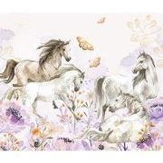 Paarden pracht - Kinderbehang - 292,2 cm x 280 cm - Walloha