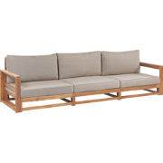 TIMOR II - Tuinbank 3-zits - Taupe - Gecertificeerd Acaciahout
