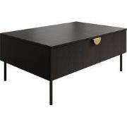 Meubella - Salontafel Monor - Zwart eiken - 100 cm