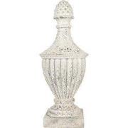 Clayre & Eef Decoratie Ornament 26x26x64 cm Beige Keramisch materiaal