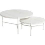 Carson koffietafel wit dia. 6 H 30 cm