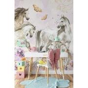 Paarden pracht - Kinderbehang - 194,8 cm x 280 cm - Walloha