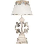 Clayre & Eef Tafellamp Ø 40x79 cm Beige Grijs IJzer