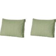 Madison -  Lounge Rugkussen Basic green - Ca. 40x60 cm - Set van 2
