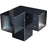 Paalverbinder 3-weg hoek t.b.v. 12 cm paal Tuindeco