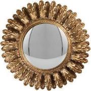 Clayre & Eef Bolle spiegel Ø 20x3 cm Goudkleurig Kunststof