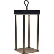 Portable lantaarn 12x12x24 cm zwart