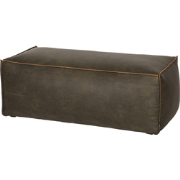 WOOOD Rodeo Poef - Eco-leder - Army - 43x120x60