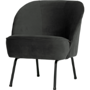 WOOOD Vogue Fauteuil - Velvet - Zwart - 69x57x70