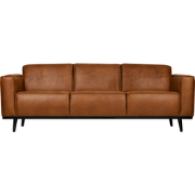 WOOOD Statement 3-Zits Bank - Ecoleer - Cognac - 5,5x200x90