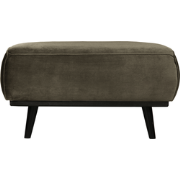 WOOOD Statement Hocker - Fluweel - Warm Green - 40x80x55
