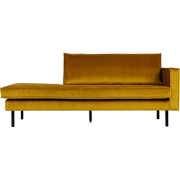 WOOOD Rodeo Daybed Rechts - Velvet - Oker - 85x266x86/213