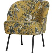 WOOOD Vogue Fauteuil - Fluweel - Poppy Mosterd - 69x57x70