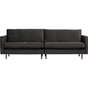 WOOOD Rodeo Classic 3-Zitsbank - Velvet - Antraciet - 83x275x88