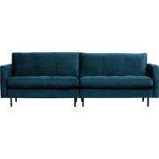 WOOOD Rodeo Classic 3-Zitsbank - Velvet - Blauw - 83x275x88