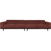 WOOOD Statement 4-Zitsbank XL - Bouclé - Chestnut - 77x372x93