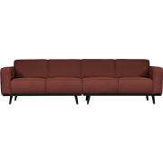 WOOOD Statement 4-Zitsbank - Bouclé - Chestnut - 77x280x93