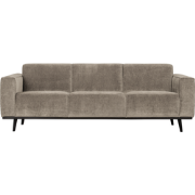 WOOOD Statement 3-Zits Bank - Brede Platte Rib - Clay - 77x230x93