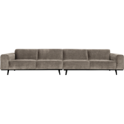 WOOOD Statement XL 4-Zits Bank - Rib - Clay - 77x372x93