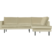 WOOOD Rodeo Hoekbank Rechts - Velvet - Pistache - 85x266x86/213