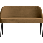 WOOOD Vogue Eetbank - Velvet - Honing Geel - 83x120x59