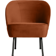 WOOOD Vogue Fauteuil - Velvet - Roest - 69x57x70