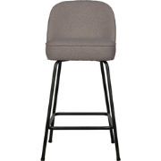 WOOOD Vogue Barstoel - Velvet - Nougat - 89x50x55