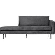 WOOOD Daybed Right Rodeo - Velvet - Mountain - 85x203x86