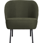 WOOOD Fauteuil Vogue - Geweven Stof - Warm Groen - 69x57x70