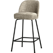 WOOOD Barstoel Vogue - Structure Velvet - Wheatfield - 89x50x55